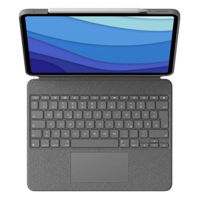 7. Logitech Combo Touch QWERTZ Niemiecki Smart Connector Szary