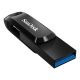 14. Pendrive SanDisk Ultra Dual GO SDDDC3-064G-G46 (64GB; USB 3.0, USB-C; kolor czarny)