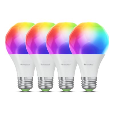 2. Zestaw 4 inteligentnych żarówek A60-E27 (Wi-Fi) Nanoleaf Essentials Smart Bulbs