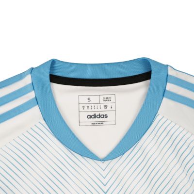 4. Koszulka męska adidas miCond22 Jersey biało-błękitna HB5392