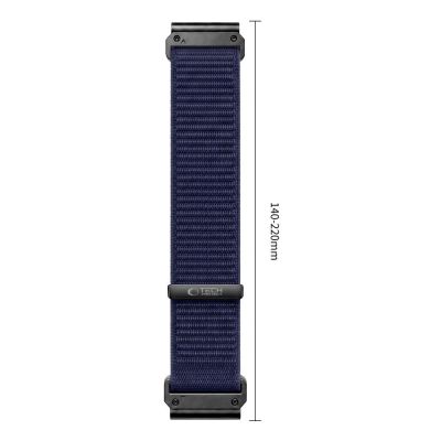 3. Pasek Tech-Protect NylonLoop na Garmin Fenix 5X / 5X Plus / 6X / 6X Pro / 7X / 8 / 8 Pro / 9 / 9 Pro (51 mm) - granatowy