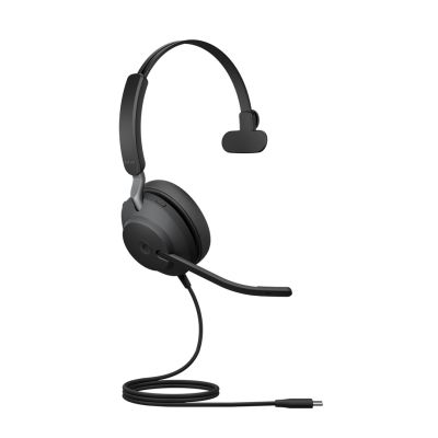 2. Słuchawki nauszne przewodowe Jabra Evolve2 40 MS Mono USB-C