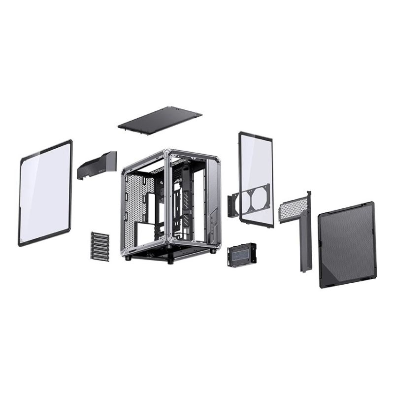 21. Jonsbo X400 Pro PC-Gehäuse, Midi-Tower, ATX, Tempered Glass - grau