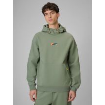 Bluza dresowa regular z kapturem męska 4F 4FRSS26TSWSM2894-44S