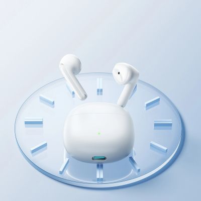11. Słuchawki bezprzewodowe Joyroom JR-FB1 Funpods Bluetooth 6.0 douszne TWS z funkcjami AI - białe