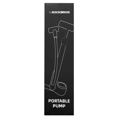 6. Pompka rowerowa Rockbros 42310006001 z manometrem - czarna