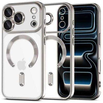 Etui Tech-Protect MagFlex MagSafe na iPhone 17 Pro Max - przezroczysto-srebrne