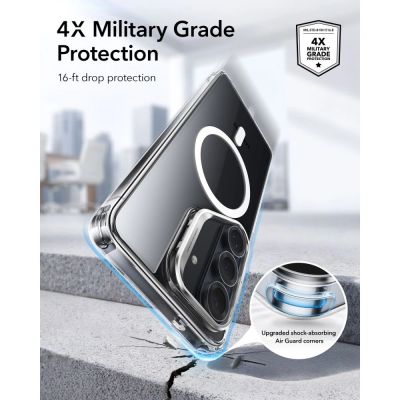 5. Etui ESR Classic Hybrid Kickstand MagSafe na Samsung Galaxy S26 - przezroczyste