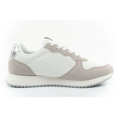 4. Gap buty damskie sportowe Nashville Arch Logo sneakersy modne wygodne białe beżowe