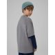 2. Longsleeve loose z nadrukiem chłopięcy 4F 4FJRSS26TLONM631-24S