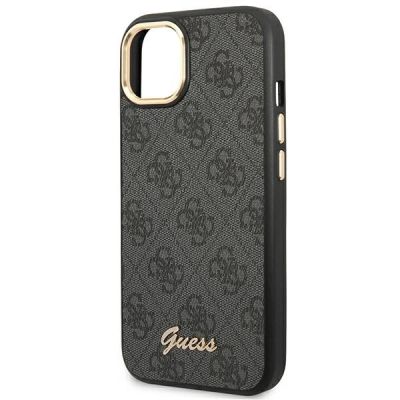 6. Etui Guess 4G Vintage Gold Logo na iPhone 14 - czarne