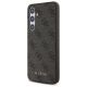 2. Guess GUHCS24FEG4GFBR S24 FE S721         brązowy/brown hardcase 4G Metal Gold Logo