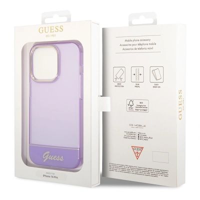 8. Etui Guess Translucent na iPhone 14 Pro Max - fioletowe