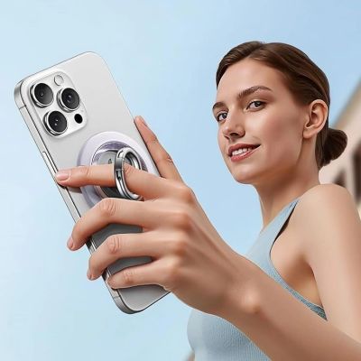 5. Uchwyt ESR Magnetic HaloLock MagSafe na telefon - fioletowy