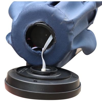 29. PARASOL OGRODOWY Z OŚWIETLENIEM LED 300CM GRANATOWY