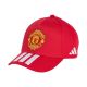 Czapka dla dzieci adidas Manchester United czerwono-biała KT0655