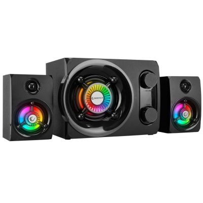 3. RAMPAGE GŁOŚNIKI RMS-G8 GAMINGOWE 25 W BT USB SD FM