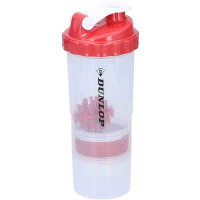 2. SHAKER KOKTAJLI DO ODŻYWEK BIDON 550ML DUNLOP CZERWONY