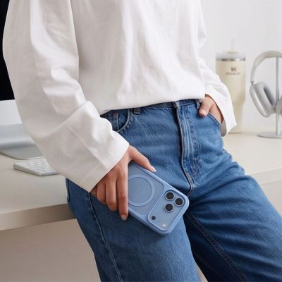 11. Etui Tech-Protect MagOne CC MagSafe + Szkło hartowane 2-Pack na iPhone 18 Pro Max / 17 Pro Max - przezroczysto-błękitne