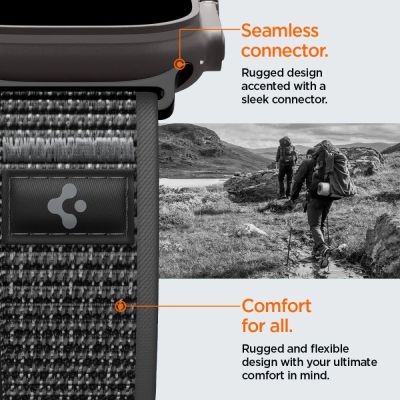 9. Pasek Spigen Athlex Air 2 na Apple Watch 44 / 45 / 46 / 49 mm - czarno-szary