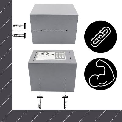 5. SEJF Z ZAMKIEM CYFROWYM 23X17X17CM 1067582 SASKA GARDEN