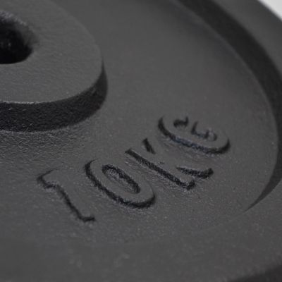 13. OBCIĄŻENIE ŻELIWNE CZARNE 10KG ENERO FIT fi26,5 1 szt.