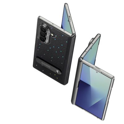 7. Etui Dux Ducis Stex na Samsung Galaxy Z Fold 7z podstawką 360° - czarne