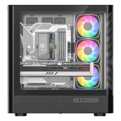 3. MODECOM OBUDOWA VOLCANO AQ 500 ARGB MIDI CZARNA