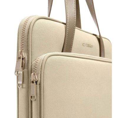 7. Torba Tech-Protect Carrying Bag na laptopa 15-16" - beżowa