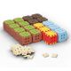 5. Klocki konstrukcyjne Marioinex Mini Waffle, 142 elementy