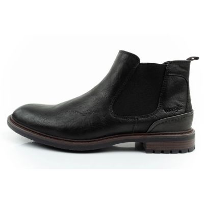 2. Wrangler Randy buty męskie sztyblety botki eleganckie modne wsuwane czarne