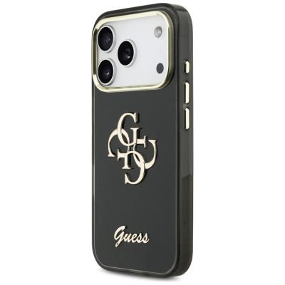 2. Etui Guess IML 4G Script Metal do iPhone 17 Pro Max - czarne