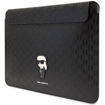 2. Pokrowiec Karl Lagerfeld Saffiano Monogram Ikonik na laptopa 14" - czarny