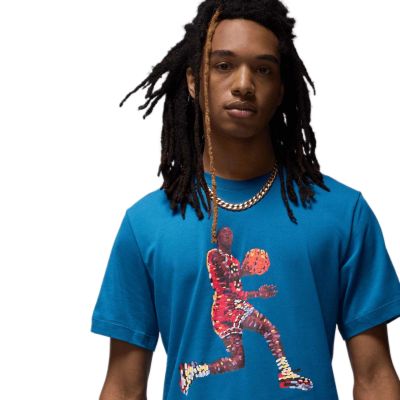 3. Koszulka sportowa męska Jordan Flight niebieska - FN6000-457