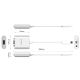4. Adapter Orico PTAV USB-C - VGA i mini jack 3.5 mm Full HD 0.15 m - srebrny