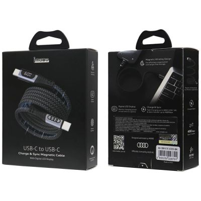 4. Kabel USB-C / USB-C Audi 2.0 20V 3A 60W - czarny