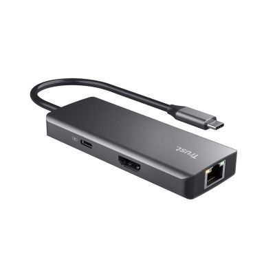 2. Multi-Port Adapter Trust DALYX 6-IN-1 USB-C Silver