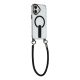 2. Etui na iPhone 17 z podstawką krótkim paskiem 30 cm i długim paskiem 120 cm kompatybilne z MagSafe - czarne