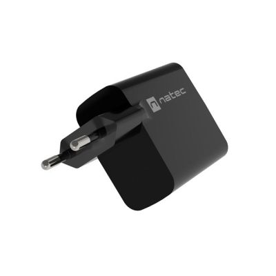 8. NATEC ŁADOWARKA RIBERA GAN 1X USB-A + 1X USB-C 45W CZARNA NUC-2143