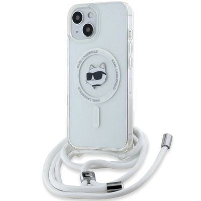 Etui Karl Lagerfeld IML Choupette Head&Cord MagSafe na iPhone 15 / 14 / 13 - przezroczyste