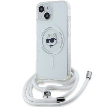Etui Karl Lagerfeld IML Choupette Head&Cord MagSafe na iPhone 15 / 14 / 13 - przezroczyste