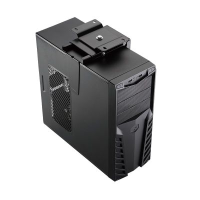 6. LogiLink EO0030 uchwyt do komputera Uchwyt procesora pod biurkiem Czarny