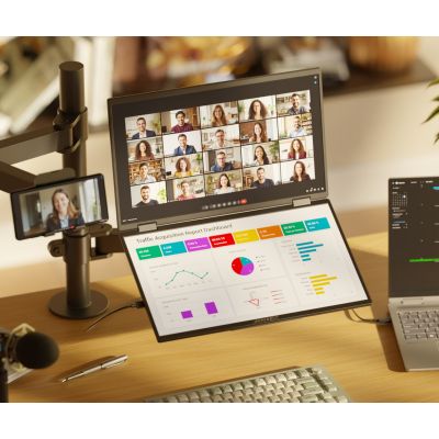 7. Podwójny monitor FHD JAPANNEXT 60,5 cm JN-DMD-IPS238F-C4
