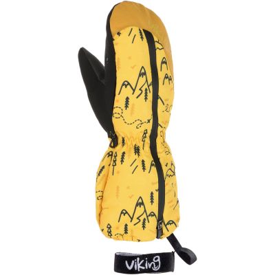 Rękawice zimowe dziecięce VIKING Snoppy Kids jednopalczaste żółte   3