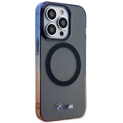 4. Etui BMW Gradient Bumper MagSafe na iPhone 14 Pro - szare