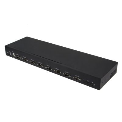 RealPower 284513 konwerter szeregowy/repeater/izolator USB 2.0 RS-232 Czarny