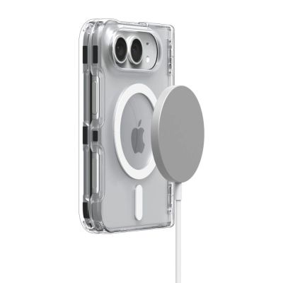 4. Etui Spigen Ultra Hybrid Pro MagSafe na iPhone Duo - przezroczysto-białe