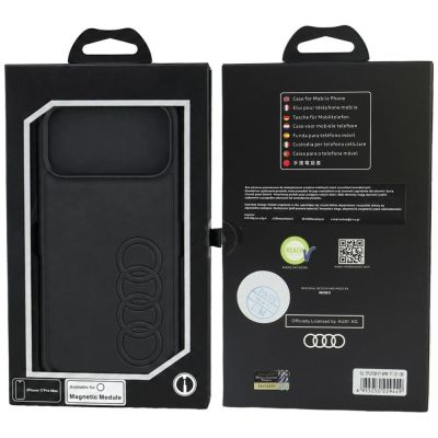 5. Etui Audi TT Synthetic Leather MagSafe na iPhone 18 Pro Max / 17 Pro Max - czarne
