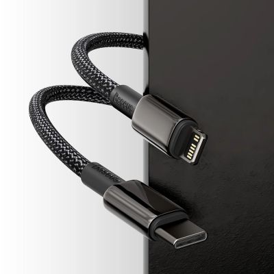 9. Kabel Baseus CATLWJ-01 Lightning - USB-C PD 20W 480Mb/s 1m - czarny