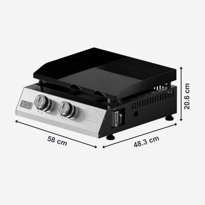 2. Grill gazowy  BXOP4900E Black+Decker  2 palniki